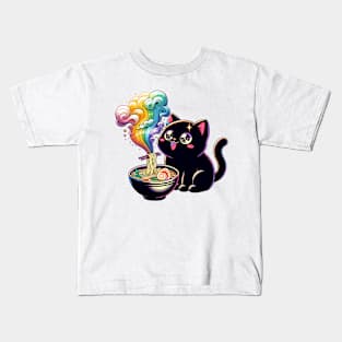 Magical Ramen Cat Kids T-Shirt